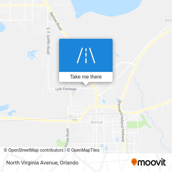 North Virginia Avenue map