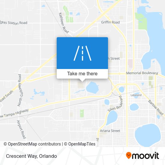 Mapa de Crescent Way