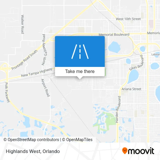 Highlands West map
