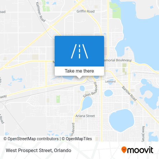 West Prospect Street map