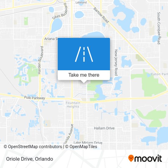 Oriole Drive map