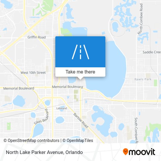 North Lake Parker Avenue map