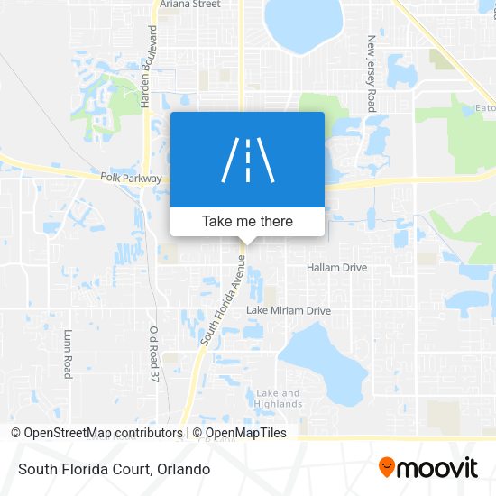 Mapa de South Florida Court