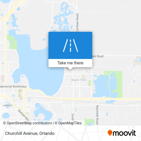 Mapa de Churchill Avenue