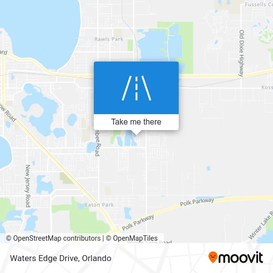 Waters Edge Drive map