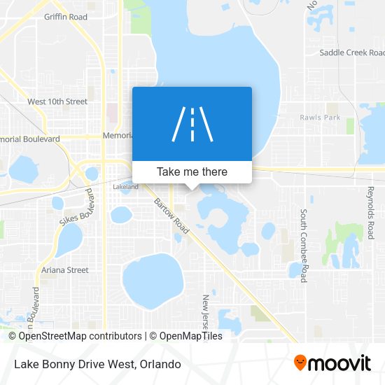 Lake Bonny Drive West map