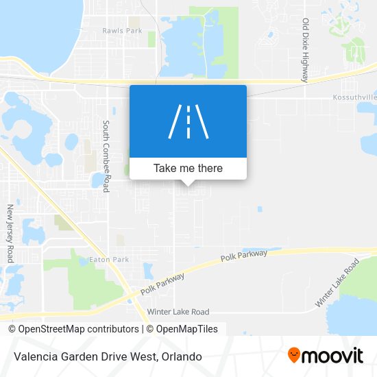 Valencia Garden Drive West map