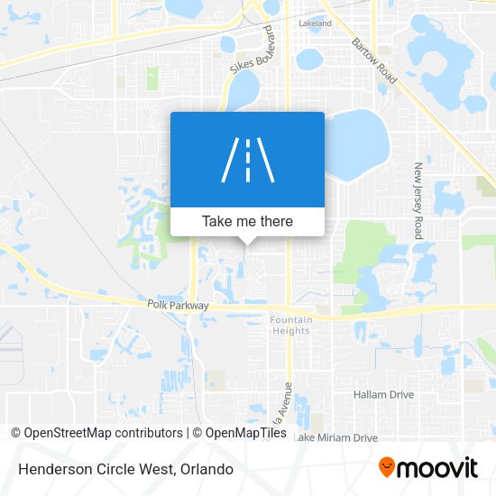 Henderson Circle West map