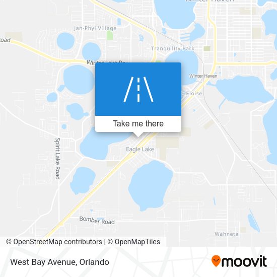 Mapa de West Bay Avenue