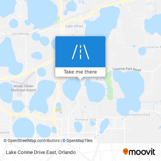 Mapa de Lake Conine Drive East