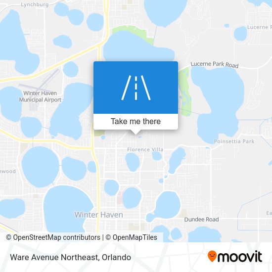 Ware Avenue Northeast map