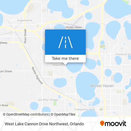 Mapa de West Lake Cannon Drive Northwest