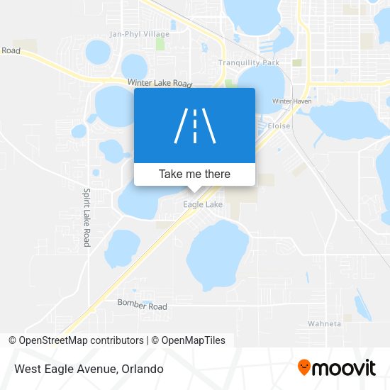 West Eagle Avenue map