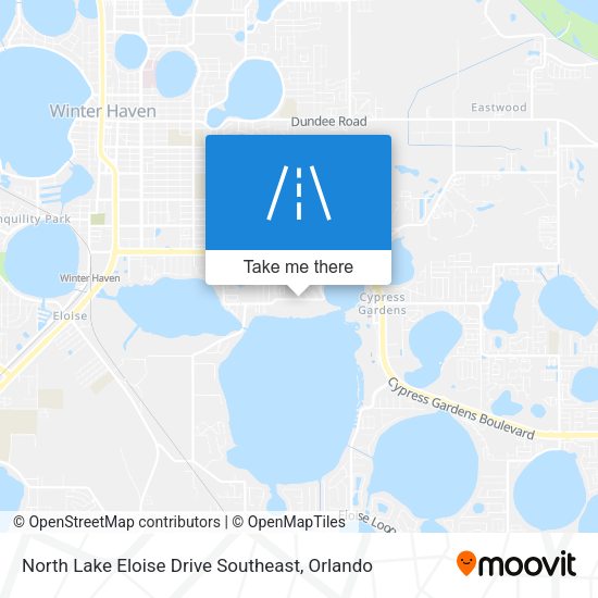 Mapa de North Lake Eloise Drive Southeast