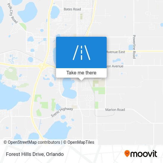 Forest Hills Drive map