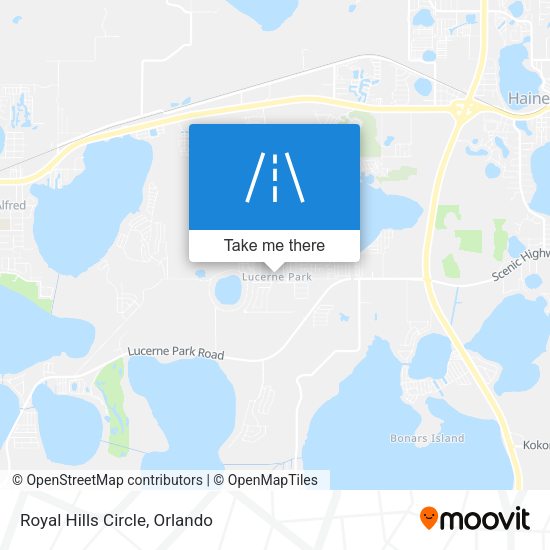 Royal Hills Circle map