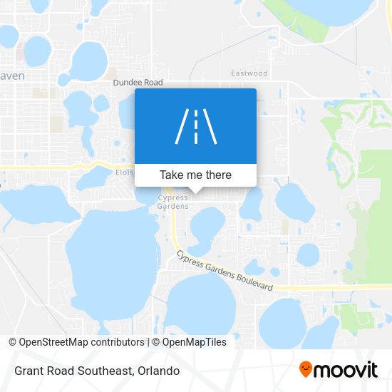 Grant Road Southeast map