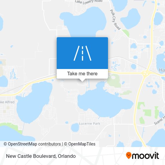 Mapa de New Castle Boulevard