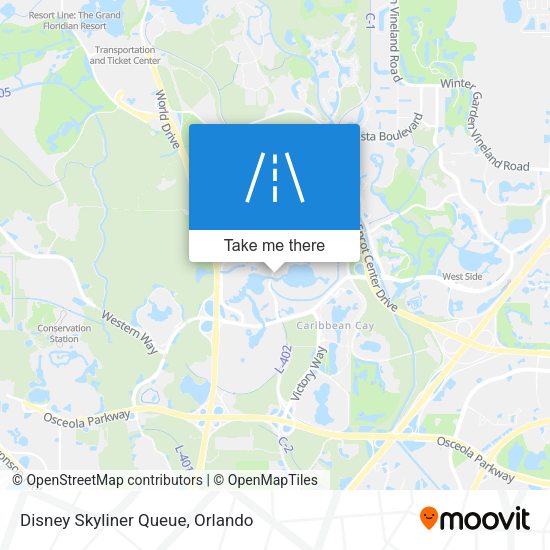 Disney Skyliner Queue map