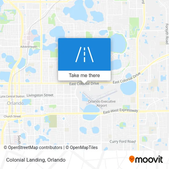 Colonial Landing map