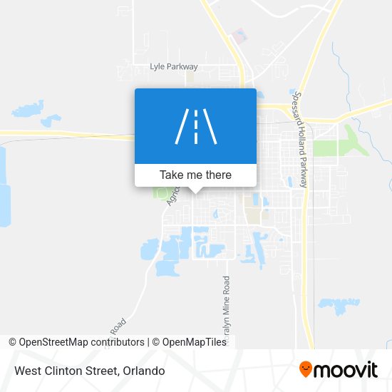 West Clinton Street map