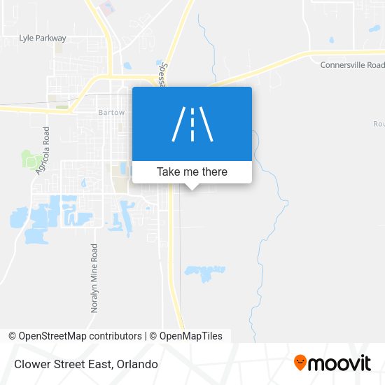 Clower Street East map
