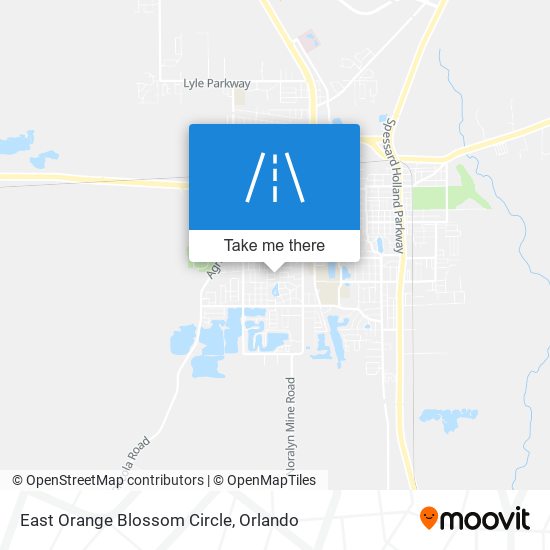 East Orange Blossom Circle map