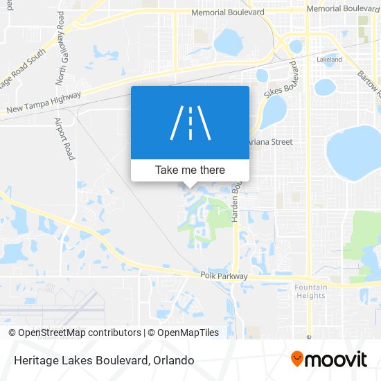 Heritage Lakes Boulevard map