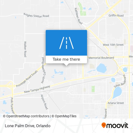 Mapa de Lone Palm Drive