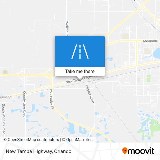 New Tampa Highway map