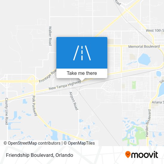 Friendship Boulevard map