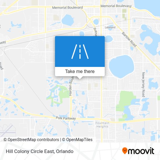 Hill Colony Circle East map