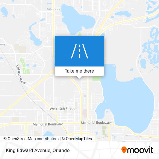 King Edward Avenue map