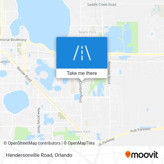 Hendersonville Road map