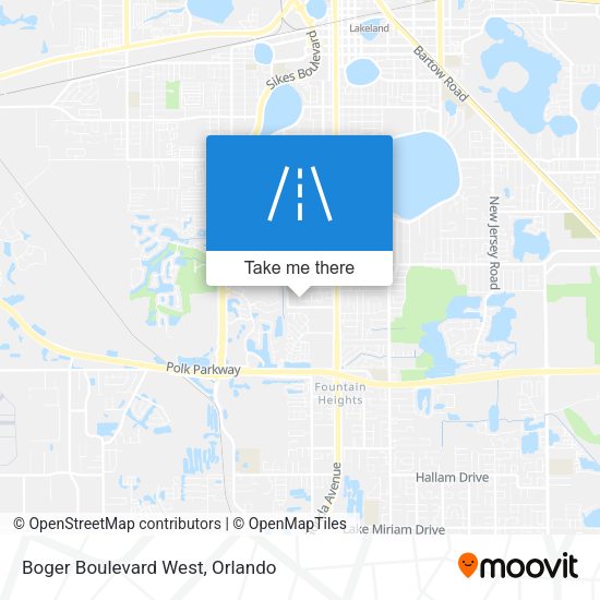 Mapa de Boger Boulevard West