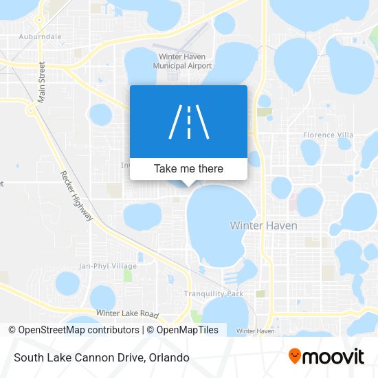 South Lake Cannon Drive map