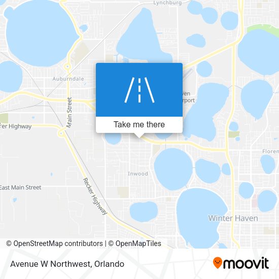 Avenue W Northwest map