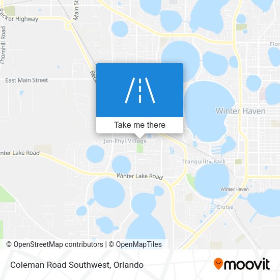 Mapa de Coleman Road Southwest