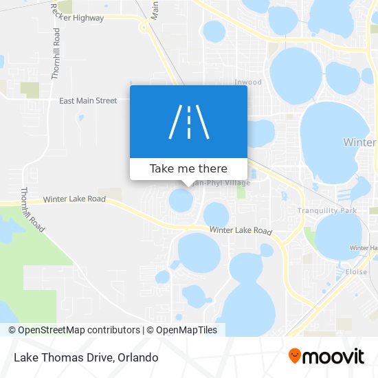 Lake Thomas Drive map