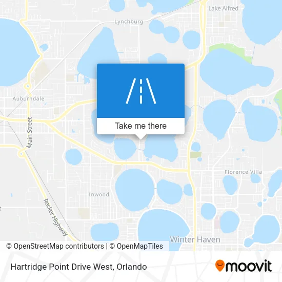 Hartridge Point Drive West map