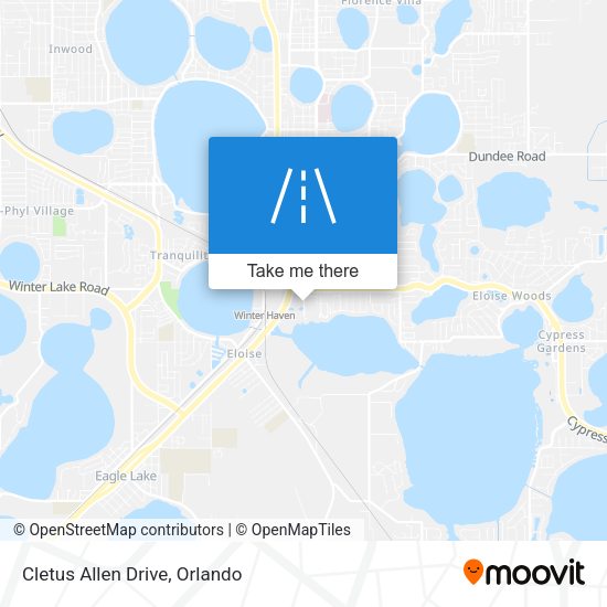 Cletus Allen Drive map