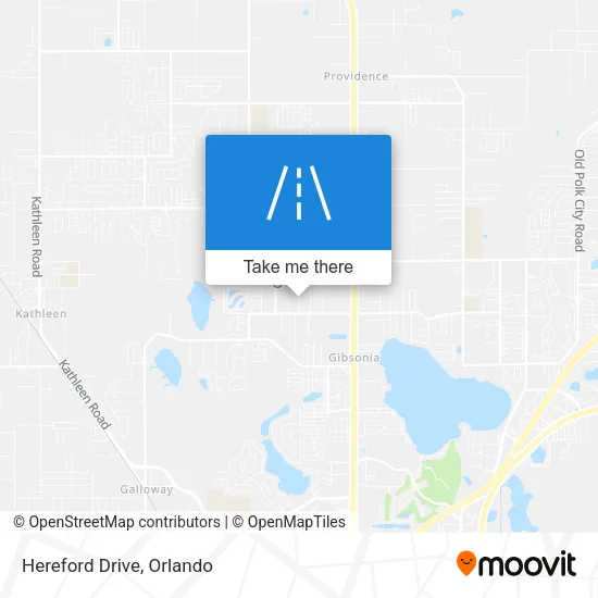 Hereford Drive map
