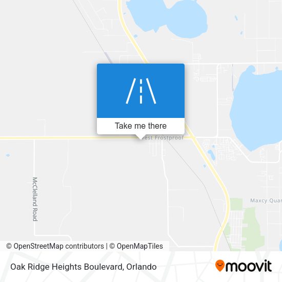Oak Ridge Heights Boulevard map