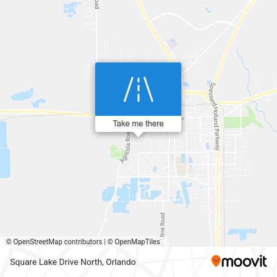 Square Lake Drive North map