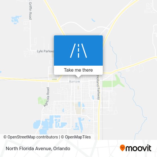 North Florida Avenue map