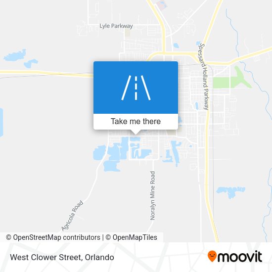 Mapa de West Clower Street