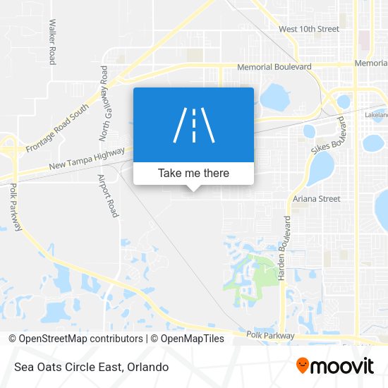 Sea Oats Circle East map