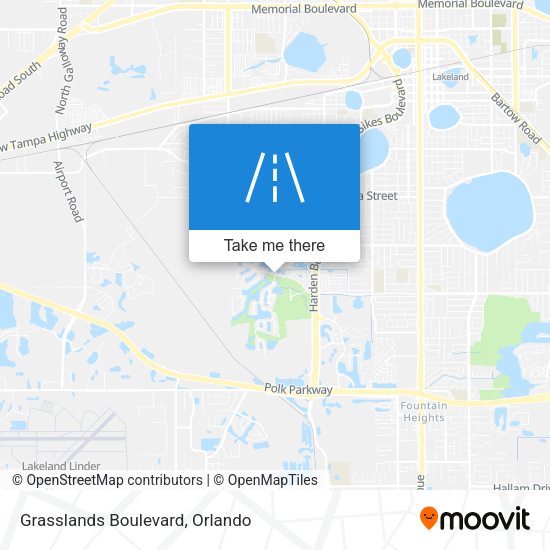 Mapa de Grasslands Boulevard