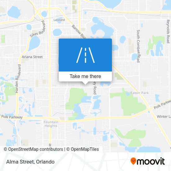Mapa de Alma Street
