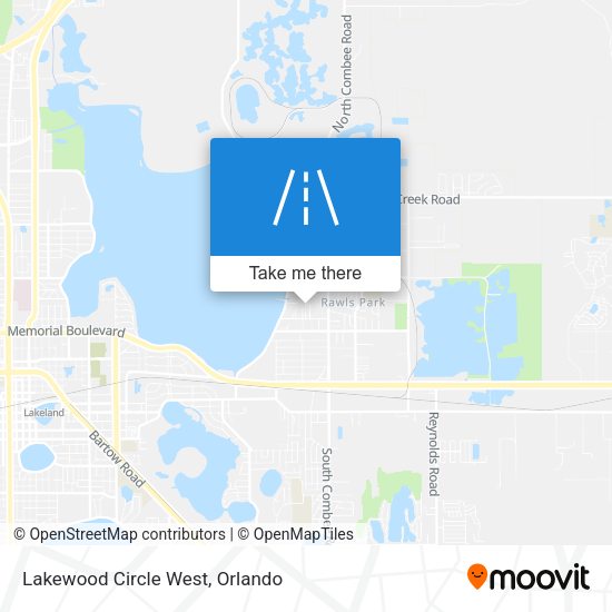 Lakewood Circle West map